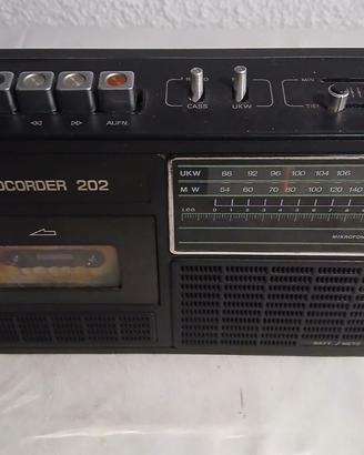 Soundcorder 202 Radio Registratore Vintage DDR 