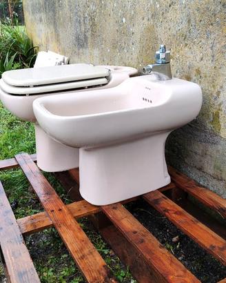 Sanitari ideal standard rosa cipria  anni '80