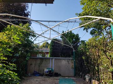 Struttura gazebo in acciaio 8×6 m smontabile