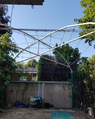 Struttura gazebo in acciaio 8×6 m smontabile