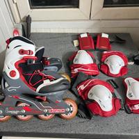 Pattini a rotelle 2 paia Decathlon