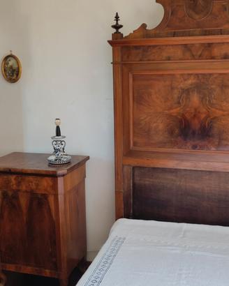 camera da letto vintage completa letto con armadio