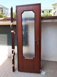 Porta interna in legno mogano 70x210 cm