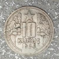 Turchia,10 kurus 1936