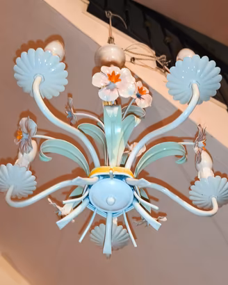 Lampadario Toscano stile Fiorentino 5 luci 