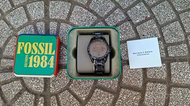Orologio Fossil Multifunzione Nero cinturino Inox