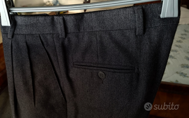 Pantalone uomo pura lana vergine tg 46