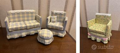 Lotto salottino e poltrona handmade per bambole