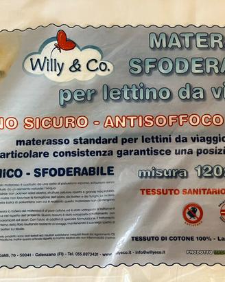 Materasso per lettino da viaggio Willy & Co.