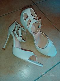 scarpe aperte con tacco numero 39 