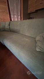 Divano letto verde acqua