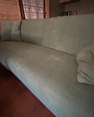 Divano letto verde acqua