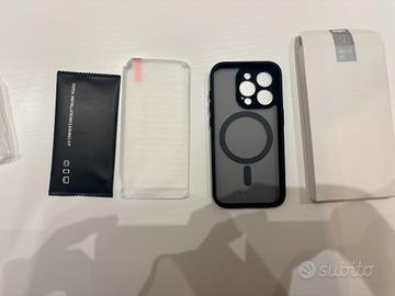 cover + vetro iphone 15 pro max