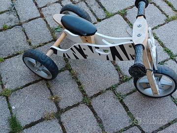 Triciclo zebra minibike bambini