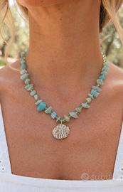 Collana mare  con pietre e conchiglia 