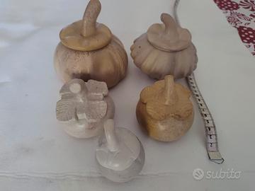 Mini zucche contenitore in coccio