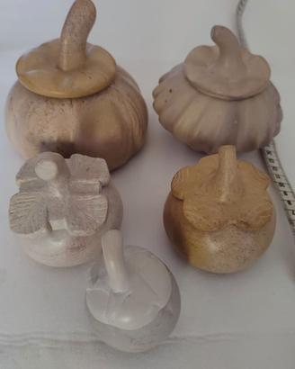 Mini zucche contenitore in coccio