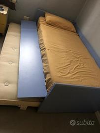 Letto 1 piazza con 2 reti e 2 materassi