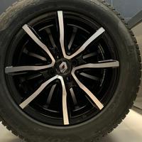 4 gomme montate su cerchi originali renault diaman