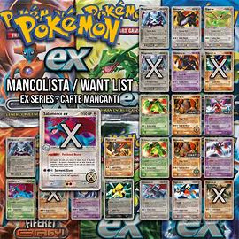 📋 Mancolista Carte Pokémon Serie EX Vintage🇮🇹🇬🇧