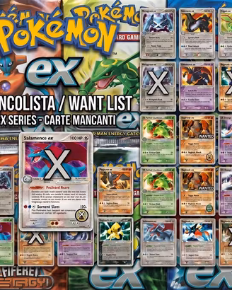 📋 Mancolista Carte Pokémon Serie EX Vintage🇮🇹🇬🇧