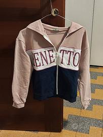 felpa zip cotone elasticizzato tg. 11-12anni Benet