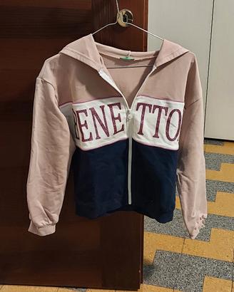 felpa zip cotone elasticizzato tg. 11-12anni Benet