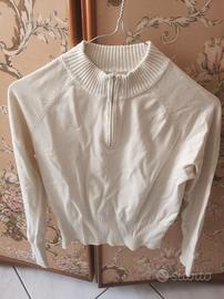Pullover dolcevita panna Arkedia – taglia S – lana