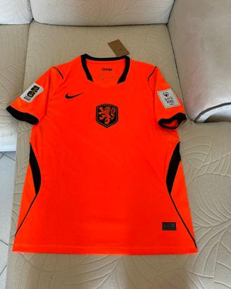 Maglia olanda 26 con patch ufficiali