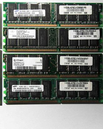 RAM IBM DDR1 400MHz PC3200 184pin CL3 512MB cad
