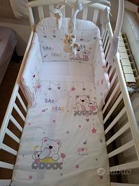 Lettino Ciak marca Pali con materasso e set piumin