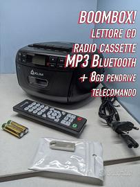 Boombox Klim E1 Lettore Cd Radio USB 8gb Bluetooth