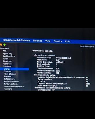 MacBook Pro late 2011 16GB RAM 512SSD
