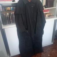 trench uomo nero lungo