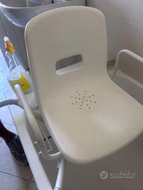 Sedia doccia girevole 180 +sgabello