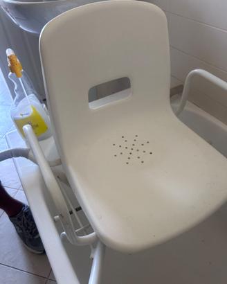 Sedia doccia girevole 180 +sgabello