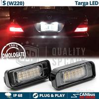 Luci TARGA LED PER Mercedes CLASSE S W220 CANbus