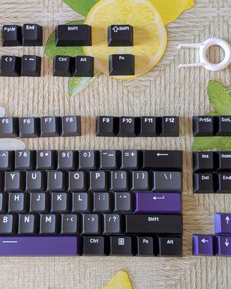 Keycaps PBT Double Shot Cherry US 124 tasti