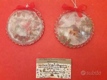 Coppia di Sfere in plexiglass fatte a mano