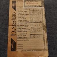 Schedina Toto Spagnolo - 25/10/1959 da Collezione