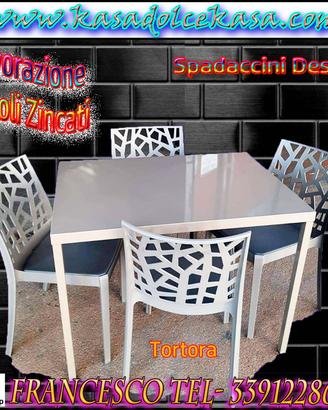 Tavoli acciaio Autolivellante con 4 gambe