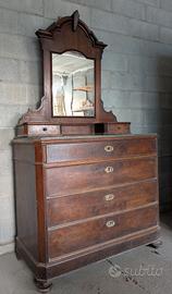 Comò con specchiera di fine 800