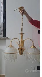 Lampadario Da Soffitto,  Con N°2  Abat J