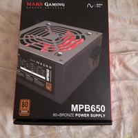 Alimentatore Mars Gaming 650W Bronze 80 Plus