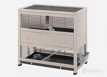 Conigliera in legno da interno