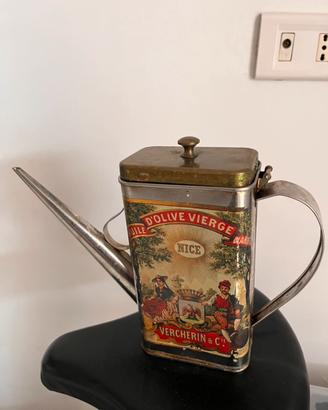 Latta oliera vintage francese antica