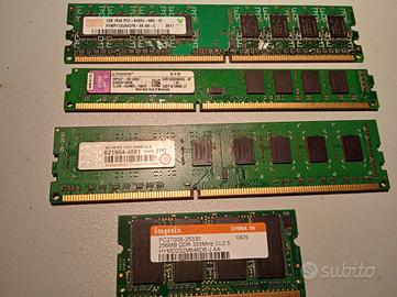 Ddr3 1333 MHz UDIMM da 4 Gb 2Gb ed 1 Gb