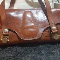 Borsa donna in cuoio vintage anni 70