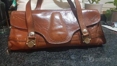 Borsa donna in cuoio vintage anni 70