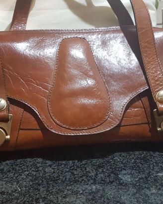 Borsa donna in cuoio vintage anni 70